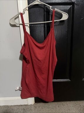 No Boundaries Red Spaghetti Strap Cami Tank